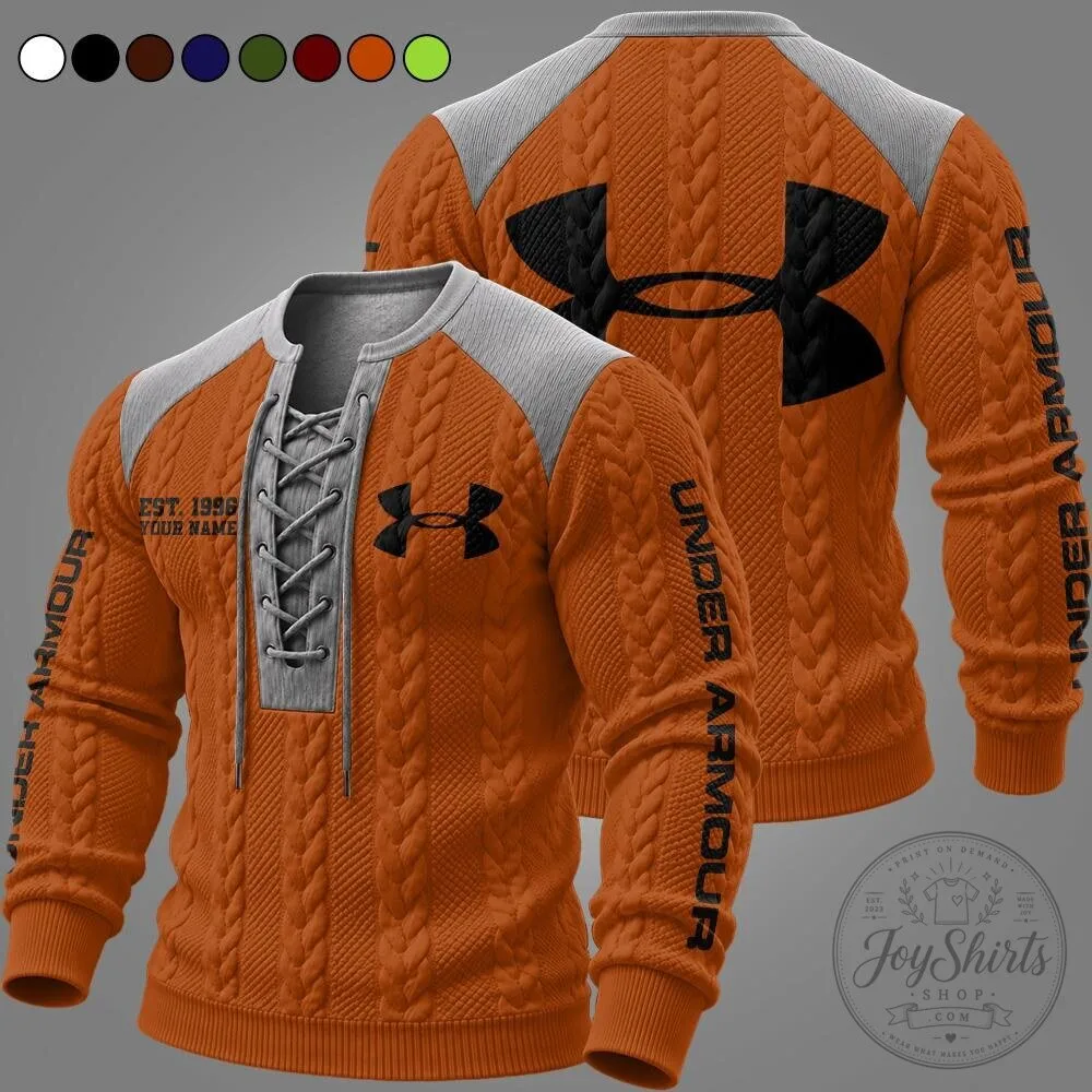 Under Armour Est. 1996 Personalized Lace-Up Pullover Long Sleeve Sweater 16 Under Armour Est. 1996 Personalized Lace-Up Pullover Long Sleeve Sweater
