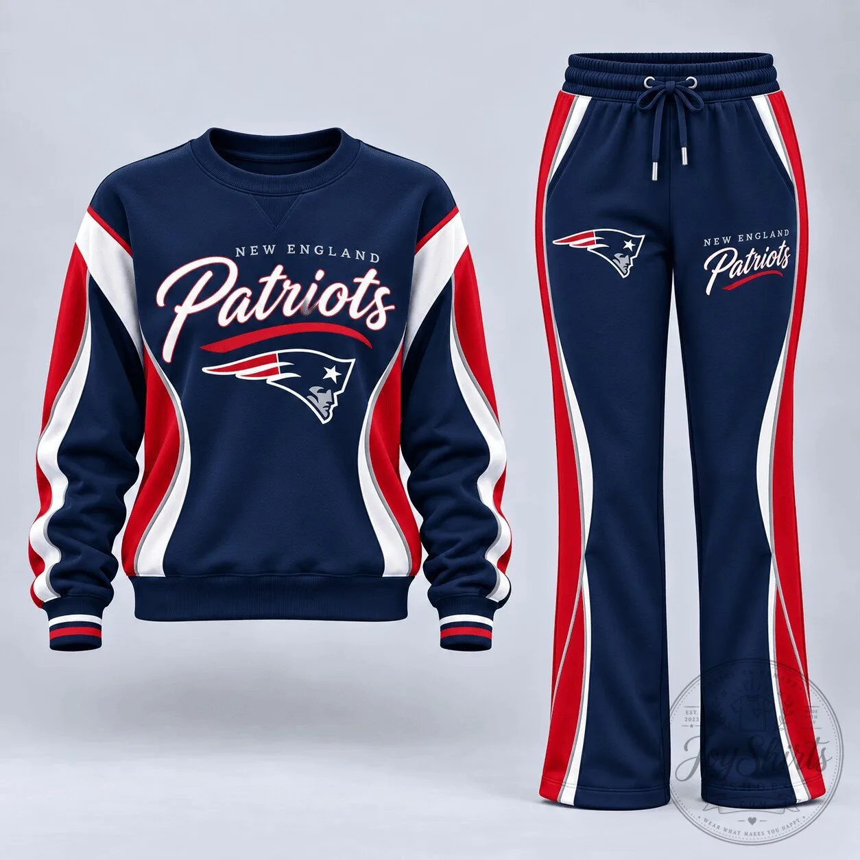 New England Patriots NFL Football Team Crewneck Sweatshirt for Women