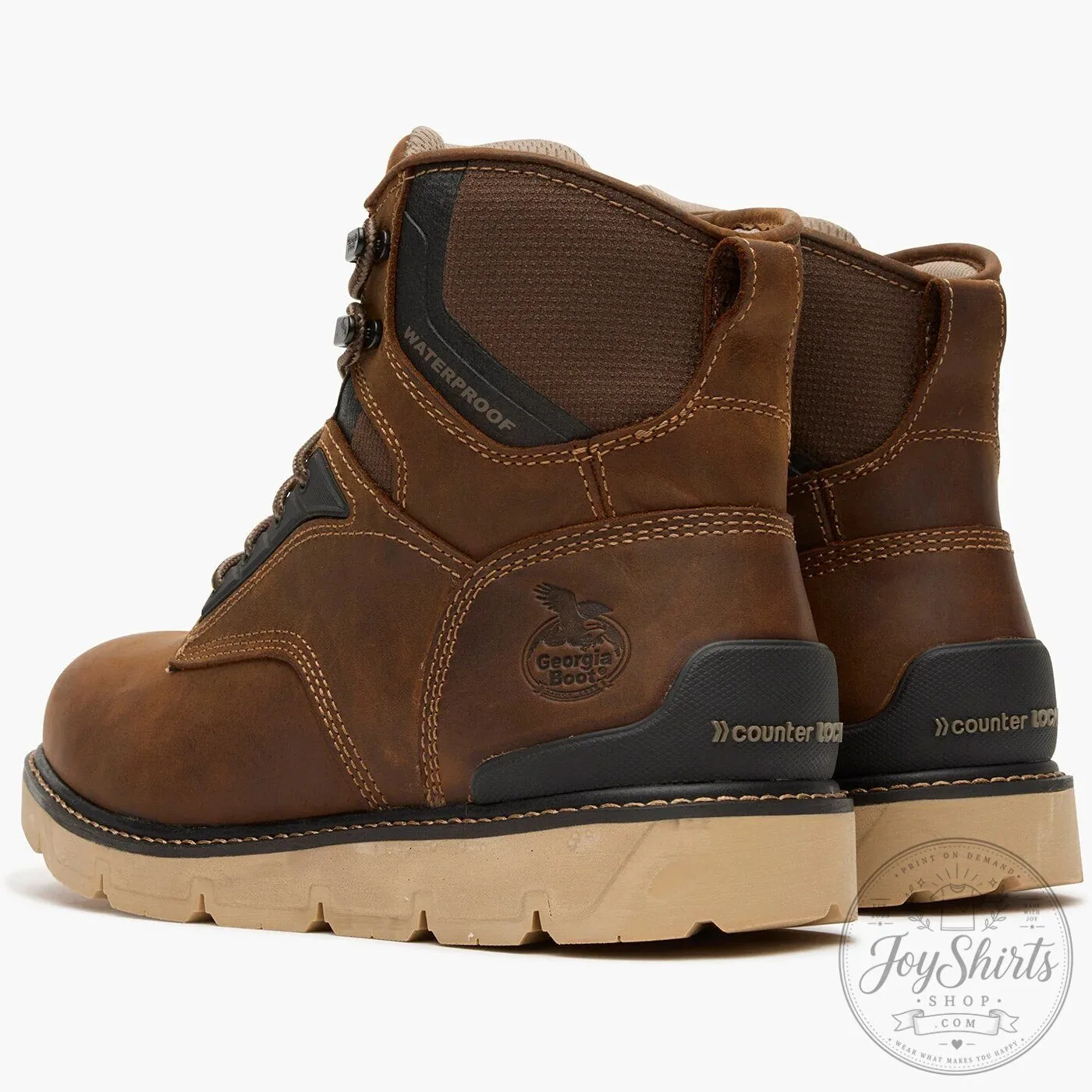 Georgia Boot Men's Carbon Flex Wedge Waterproof Work Boots 12 Georgia Boot Men
