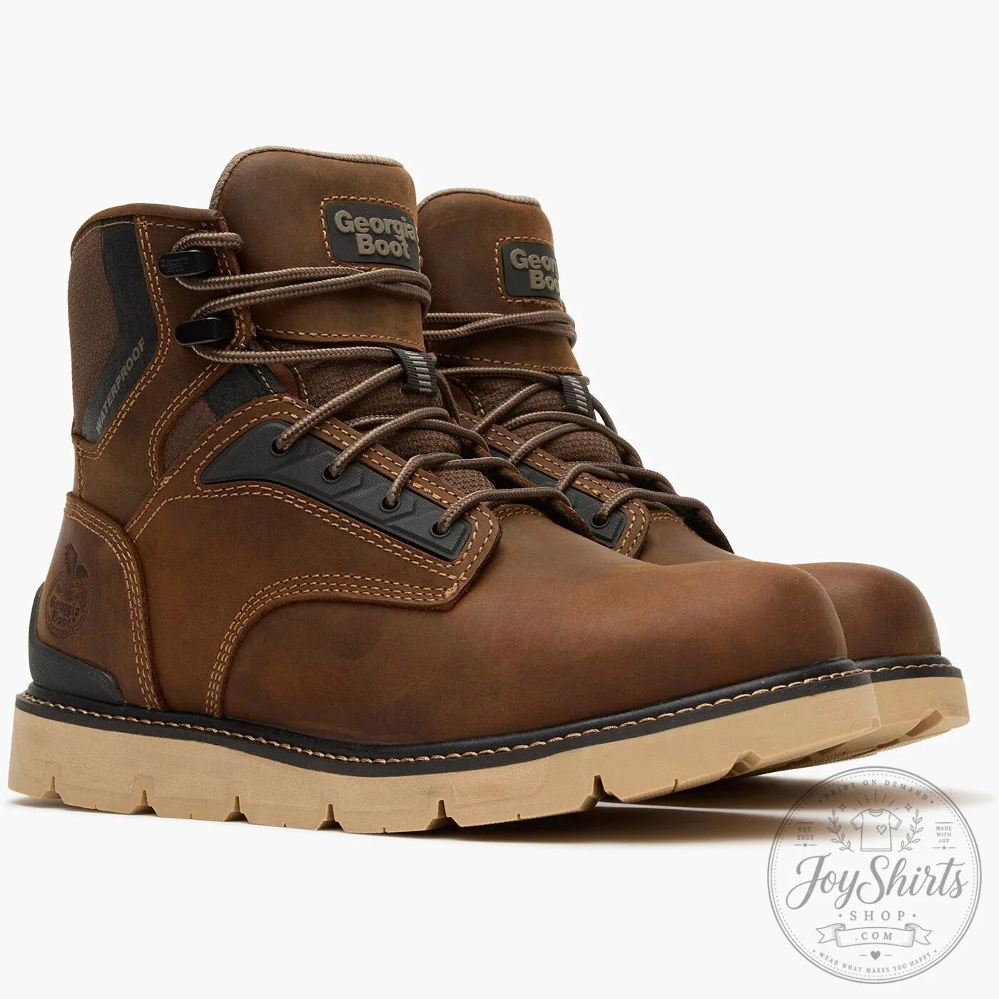 Georgia Boot Men's Carbon Flex Wedge Waterproof Work Boots 14 Georgia Boot Men