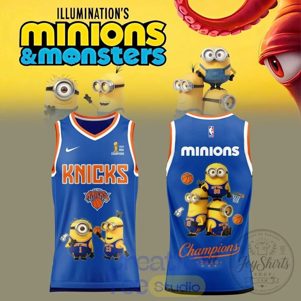 New York Knicks Minions Basketball Champions Jersey