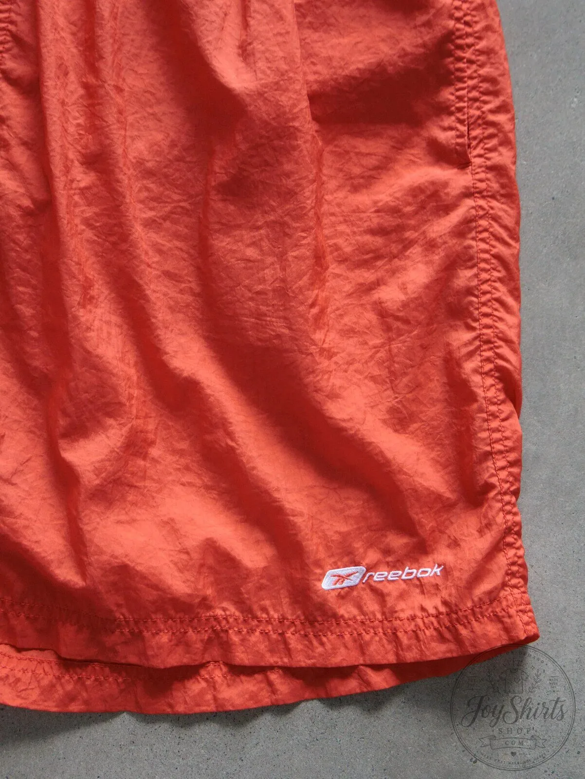 Vintage Orange Reebok Swim Shorts for Men with Elastic Waistband – image 2 of 4