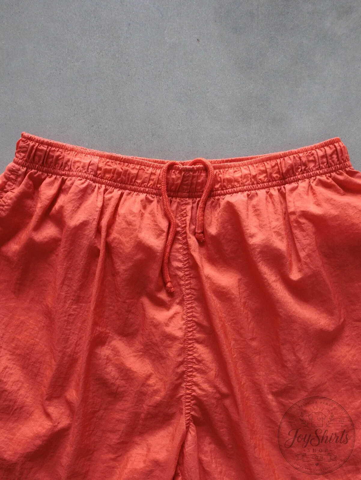 Vintage Orange Reebok Swim Shorts for Men with Elastic Waistband – image 3 of 4