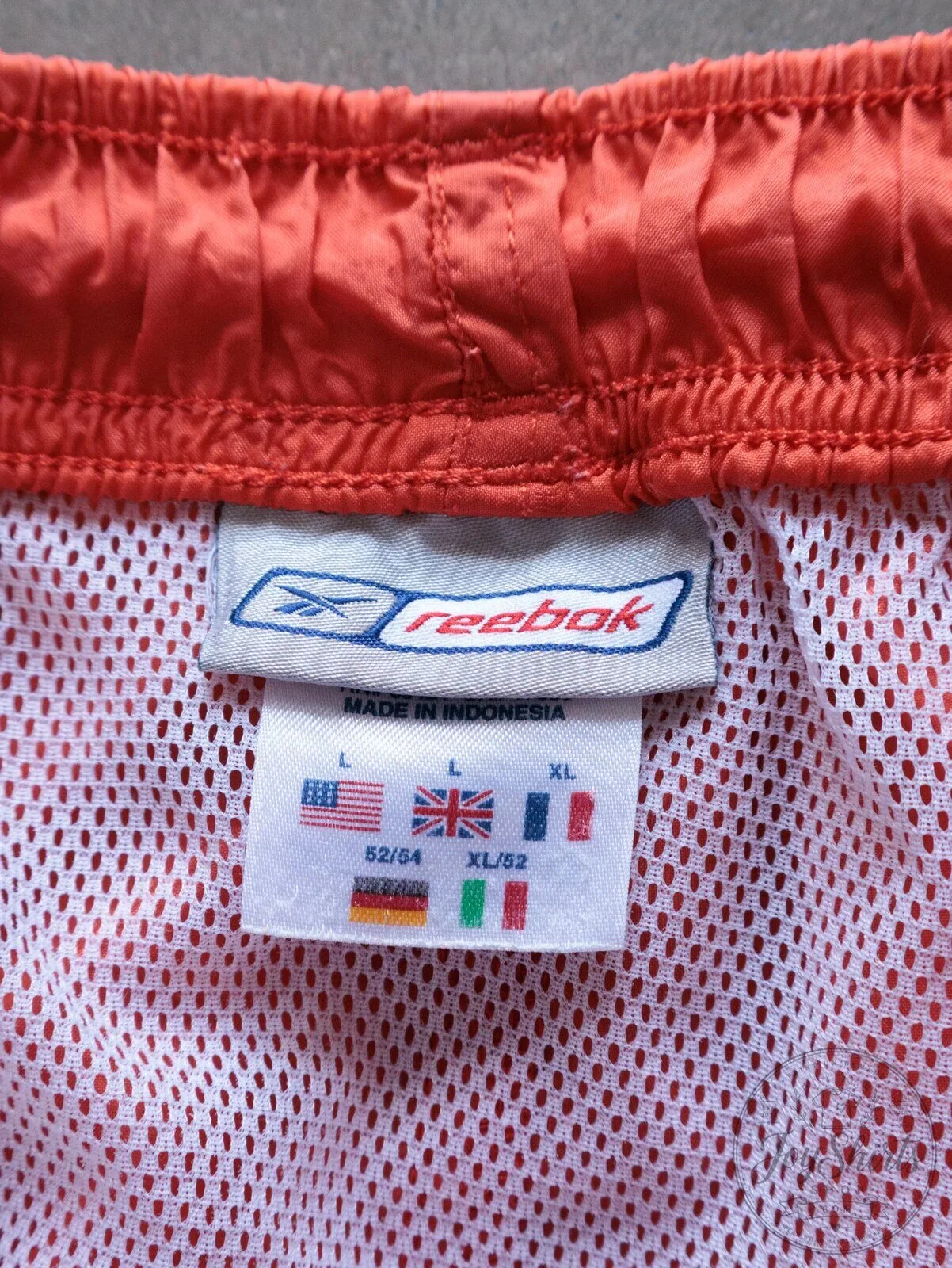 Vintage Orange Reebok Swim Shorts for Men with Elastic Waistband – image 4 of 4