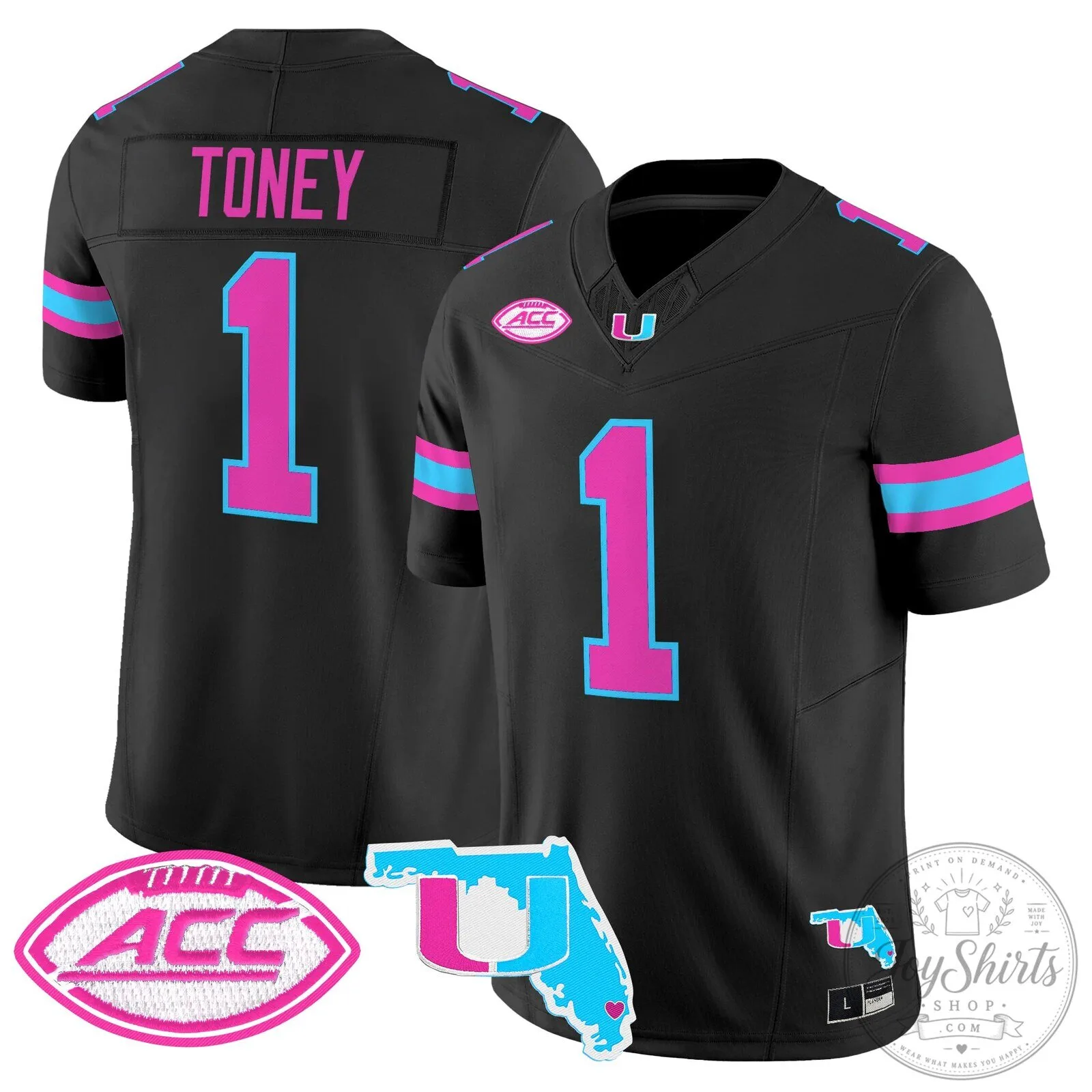 Miami Hurricanes Kadarius Toney Vapor Limited Football Jersey